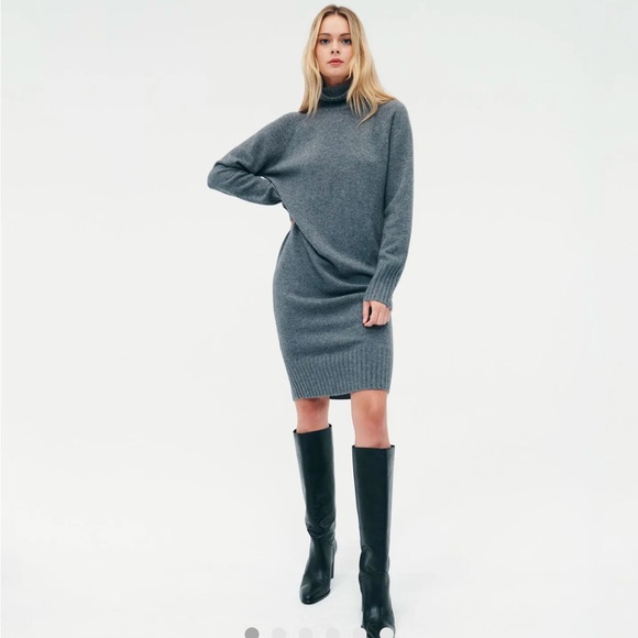 Naadam Luxe Turtleneck Dress